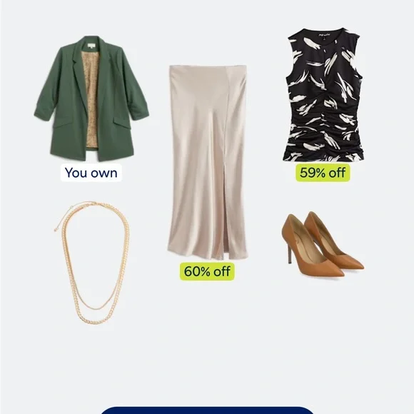 Skies Are Blue Women's Dark Sage Blazer - Picture 6 of 6